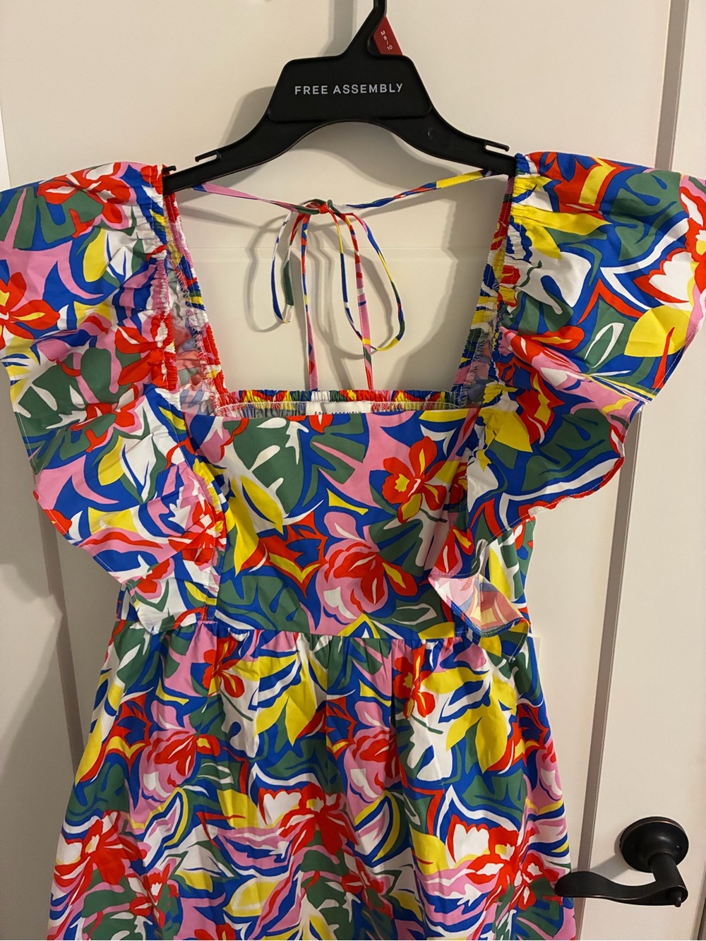 Free Assembly Multicolor Floral Ruffle Mini Dress - Picture 2 of 10